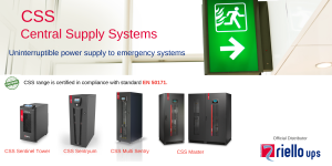 Central supply Systems